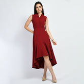 Exude Vivacity Cut out Maxi Dress (Red)